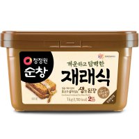 청정원순창 개운하고 담백한 재래식 생된장 1kg 1개