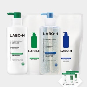 [라보에이치] [탈모증상완화] 두피강화 샴푸 400ml + 리필 400ml + 증정 DT33XX00045