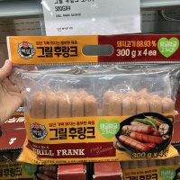 CJ제일제당 즉시출고 백설 그릴 후랑크 소시지 300gx4