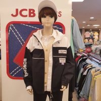 제이씨비 JCB 배색 라벨장식 후드 바람막이 제켓 동수원 JBF0R143