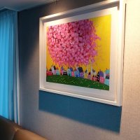 대형 모던거실 벽걸이액자-유명화가김민정님의 한정에디션 판화작품