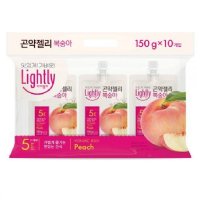 청정원 라이틀리 곤약젤리 복숭아 150g x 10개