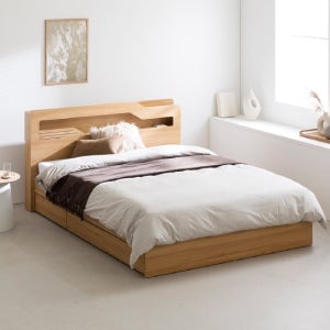 파로마 캐럴2 LED 3단 수납침대 Q 40T라텍폼스매트