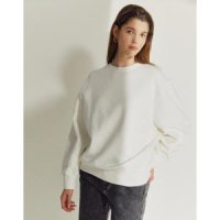 라움 여성 DENHAM WOMEN 로고프린트 면 긴팔티셔츠 CWTS1F149WT