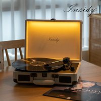 인사이디 조명 무드등 블루투스 LP 턴테이블 스피커 IBT-Retro LED