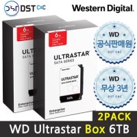 WD ULTRASTAR DC HC310 패키지 6TB HDD 2PACK