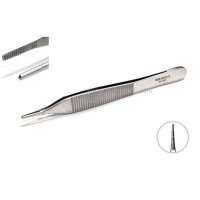 KASCO 마이크로 에디슨핀셋 무구 Adson Forceps Micro serrated 6-057M 12