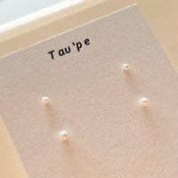 TAUPE 토프 미니 담수 진주 귀걸이 - 초미니 진주 금 귀걸이