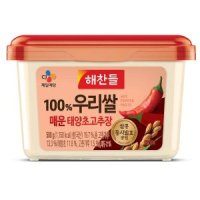 CJ제일제당 해찬들 우리쌀로 만든 매운 태양초 고추장 500g