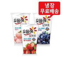 빙그레 요플레 오프룻 3종 180mLx6개 딸기 복숭아 블루베리