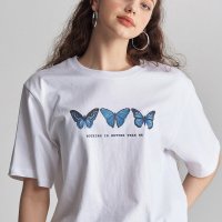 NOTHINGISBETTERTHANME BUTTERFLY X-RAY T-SHIRTS M