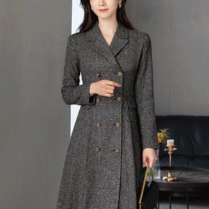 모데드 체크 원피스