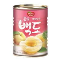 동원 복숭아 백도 400g x 12캔(1/2박스)