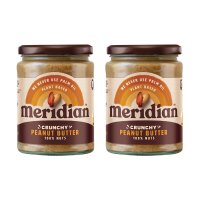 Meridian Peanut Butter 영국 메리디안 크런치 피넛 땅콩 버터 스프레드 잼 470g 2팩 2개