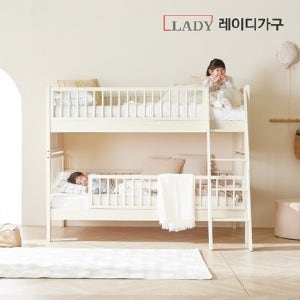 스칸딕 고무나무 원목 분리형 이층침대 SS+17cm 미니포켓 2EA