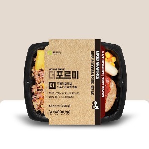 더포르미 맛있는 잡곡밥 도시락 흑현미 잡곡밥 비프 한돈스테이크 성분 분석