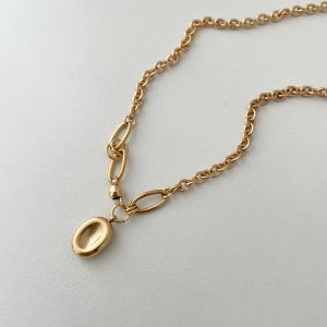 ora 써지컬스틸 빈티지 코인 목걸이, 미흐