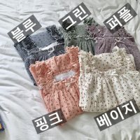 5컬러 공주공주 체리 요루면 순면 민소매 원피스 잠옷 프리사이즈