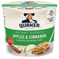 Quaker Instant Oatmeal Express Cups 퀘이커 인스턴트 오트밀 익스프레스 컵 사과와 시나몬 12개입