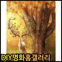 피포페인팅 Deer tree 사슴나무 DIY명화그리기 DIY그림그리기 GX5939