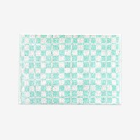 리튼 RITTEN Pvc 하운드 체크 도어매트 Hound Check Doormat - 아쿠아 50x70