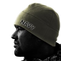 NAVY 검정색 반사 카키 숏비니