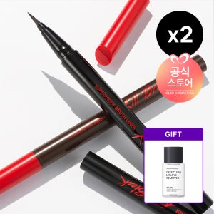 클리오 수퍼프루프 브러쉬라이너 x2 [사은]립앤아이리무버미니