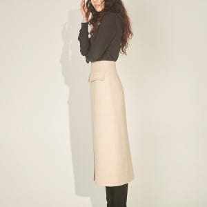 [하나보] ,NO.3 SKIRT - OAT MEAL