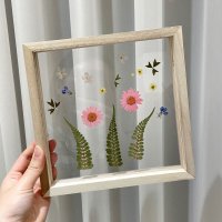 하비코 압화로 꾸미는 원목 아크릴 액자 만들기 DIY 패키지 방과후 세트 집콕 홈콕 방학놀이