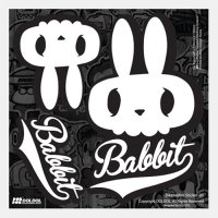 그래피커 4-Bikerabbit-01-Sticker-01 바이크 라빗 토끼 스노우보드 헬멧 여행가방 자동차 자전거 오토바이 노트북 캐릭터 스티커 스킨