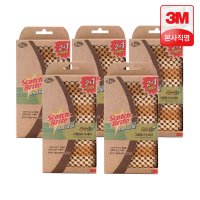 3M 내츄럴 옥수수 그물망사수세미 2+1입 일반세척용 5개세트