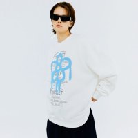 N커버 앤커버 THICKET MACHINE FLOWER SWEATSHIRT-WHITE