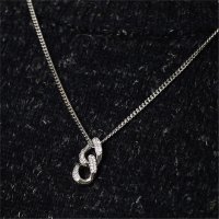 스칼렛또블랙 Cubic chain pendant necklace SCB087