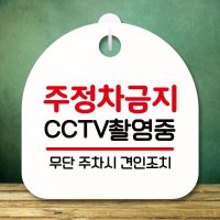 안내판 표지판 팻말 S8 정차금지 CCTV촬영중