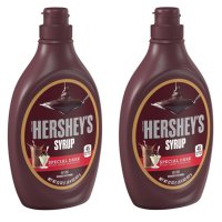 Hershey’s 허쉬 다크 초콜릿 시럽 소스 베이킹 아이스 핫초코 622g 2팩