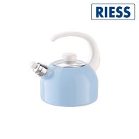 리스 법랑 휘슬 주전자 2L - 파스텔 RIESS WHISTLING KETTLE 18 2 00L - Pastell-Blau