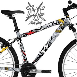 그래피커 Ninja Taylor-bike-01 MTB 로드자전거 로드바이크 픽시 BMX 자전거 프레임 랩핑 튜닝 스티커 스킨 데칼