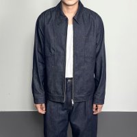 Set Chico Denim Jacket 남자 논페이드 스티치 생지 데님 청자켓 아우터