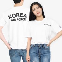 쿨드라이 공군 ROKAF 로카티 반팔티 흰색 로카프티