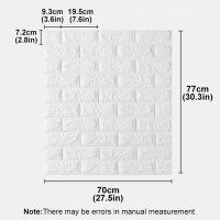 12피스 자기 접착제 거품 벽지 3D 블럭 벽 패널 거실 스티커 침실 논문 홈 인테리어