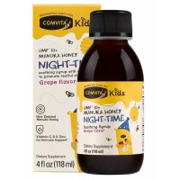 Comvita Kids Syrup Night-TIME 콤비타 키즈 수딩 마누카 꿀 시럽 포 키즈 나이트 타임 4 Fl oz