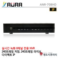 HD-IP CCTV NVR 하드미포함 아우라 IP카메라와 다이렉트IP로 무설정 ANR-708HD