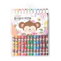 어린이집 유아원 색칠공부 12색 색연필 미술도구세트