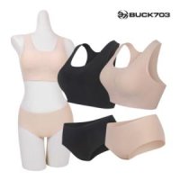 BUCK703 누디브라 팬티 스킨 상 하 세트 래쉬가드이너