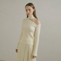 루시르주 Shoulder cutting turtleneck sleeves 22FW039