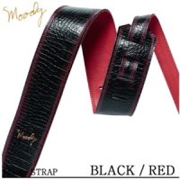 무디 Moody 스트랩 Leather Gator 2 5인치 STD BK BL