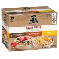 QUAKER 퀘이커 오트퀵 오트밀 오리지널 High Fiber 3가지맛 32개입 1팩