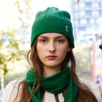 스튜디오앤파르크 UNI Monceau Cable Knit Beanie Green