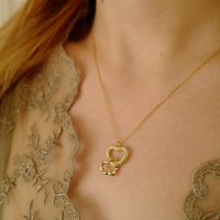 피오레 drop heart necklace