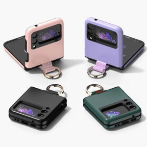 [HIGHON] 하이온 이중보호 키링 러버T 케이스[HZ3-4] Z플립3 / Z플립4